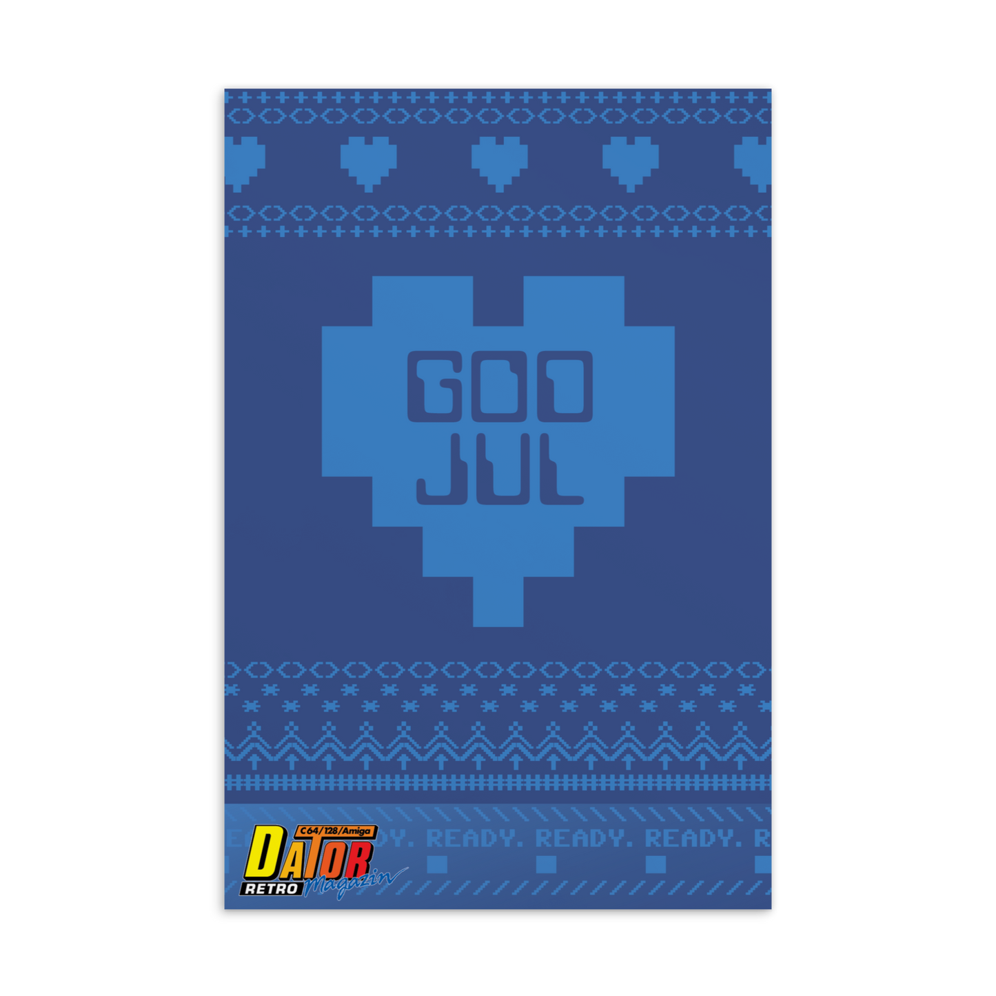 Julkort – DMZ Retro Christmas – 4-pack