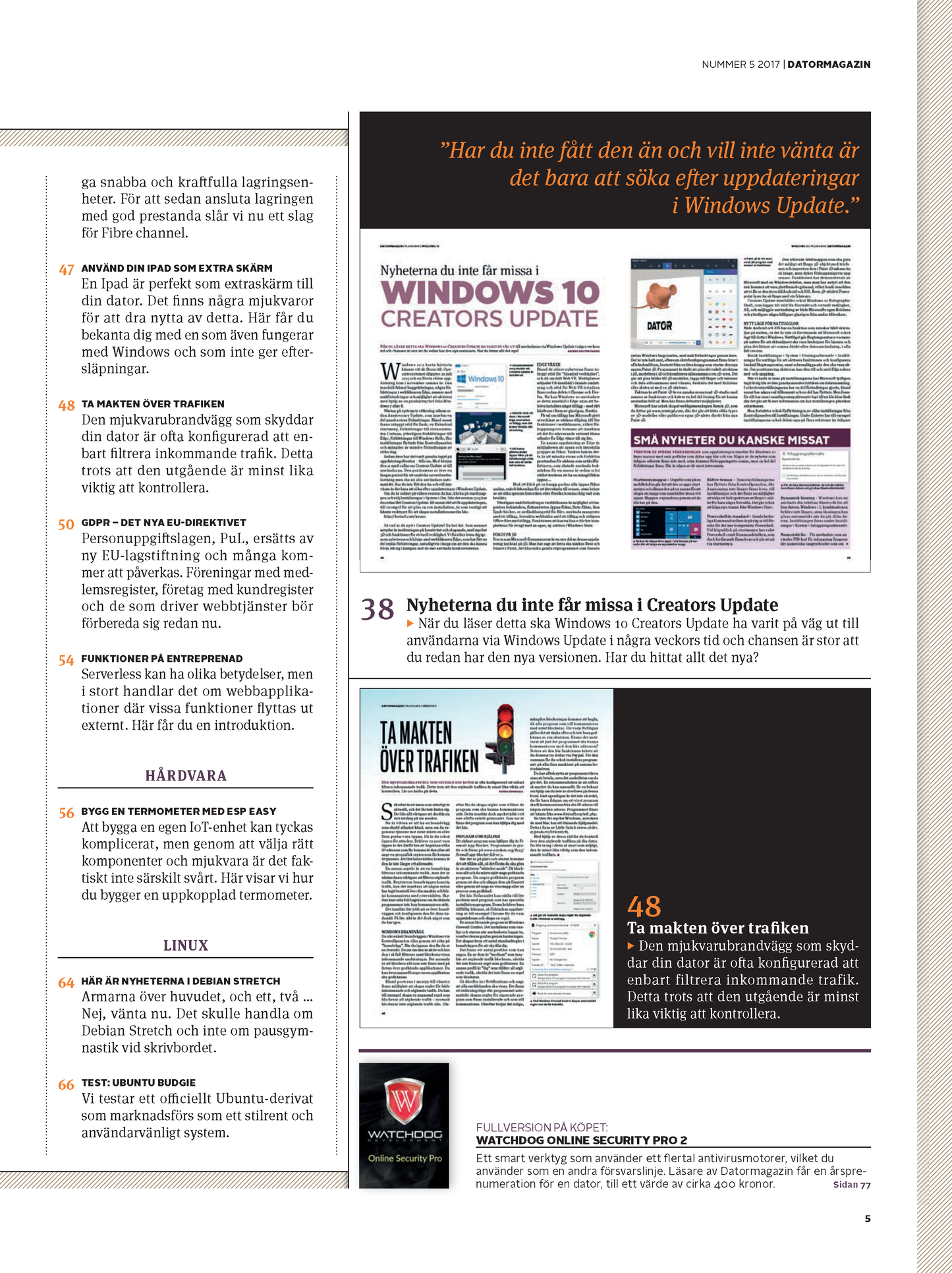 Datormagazin nr 5, 2017 – endast PDF