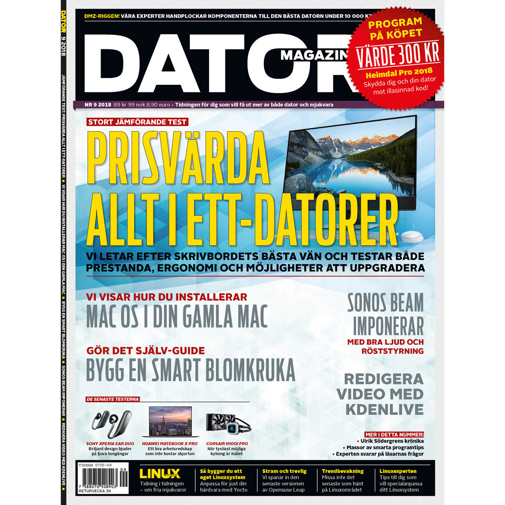 Jämförande test - Allt i ett-datorer - nr 09, 2018