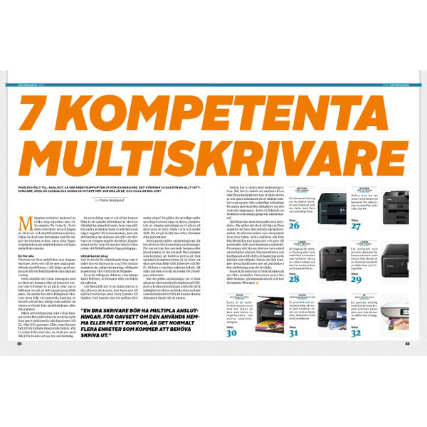 Jämförande test - Multiskrivare - nr 02-03, 2019